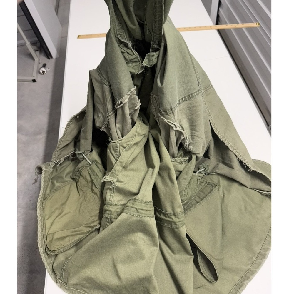 Vintage US Air Force M-65 Field Jacket Olive Drab Military Utility Coat Mens XL - Picture 9 of 9
